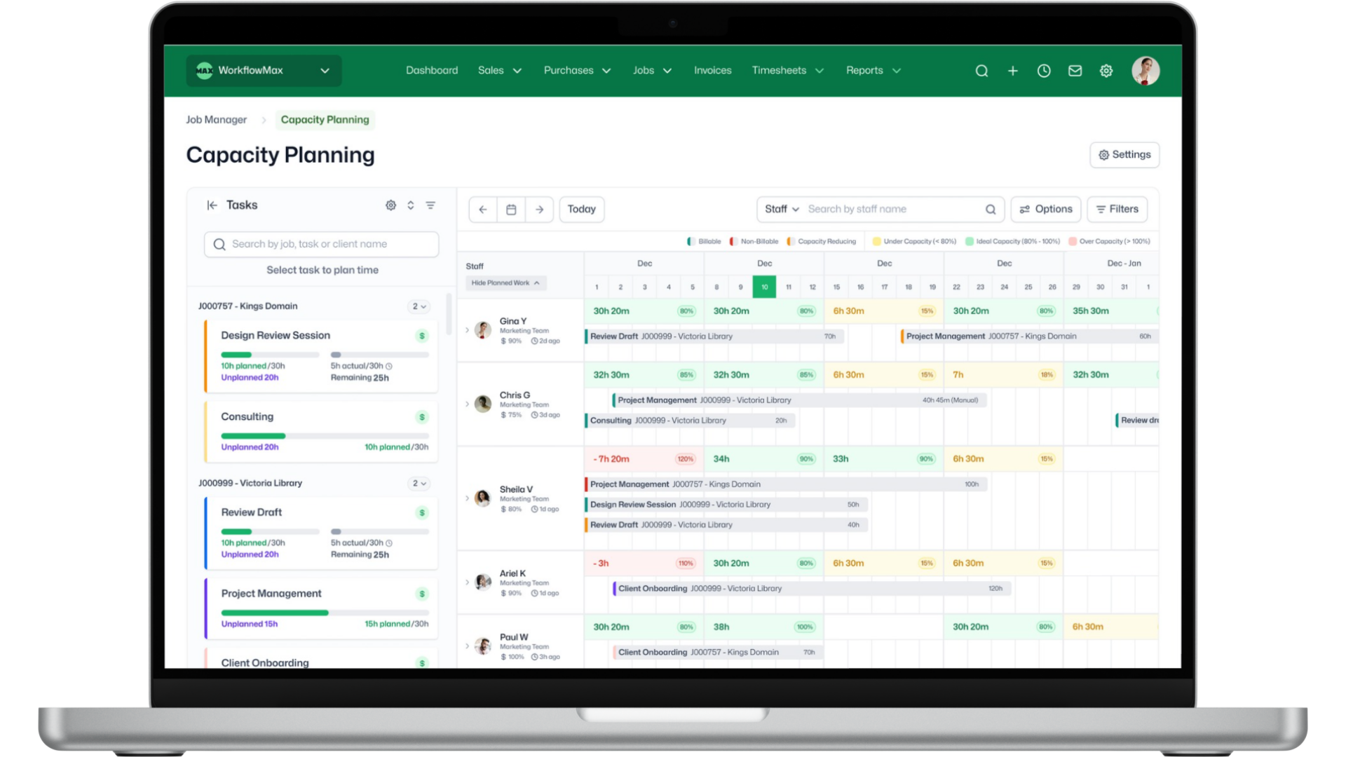 Capacity planning WP