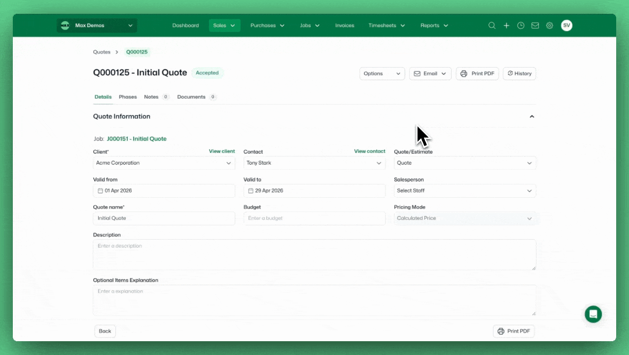 Quote Variation video 2